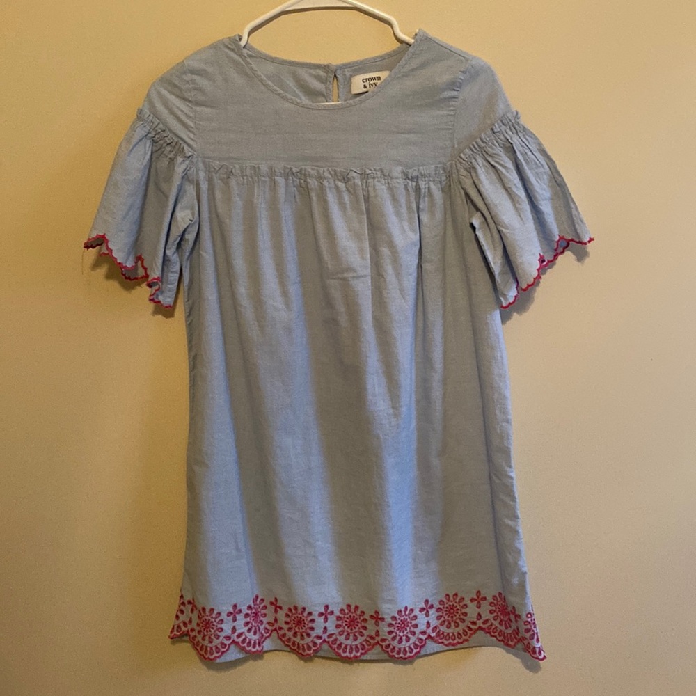 Crown & Ivy scalloped/ ruffle dress size 16.